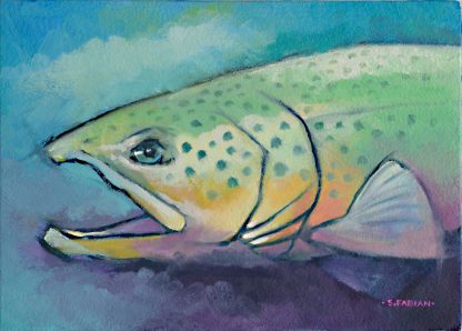 Painting of a Brown Trout